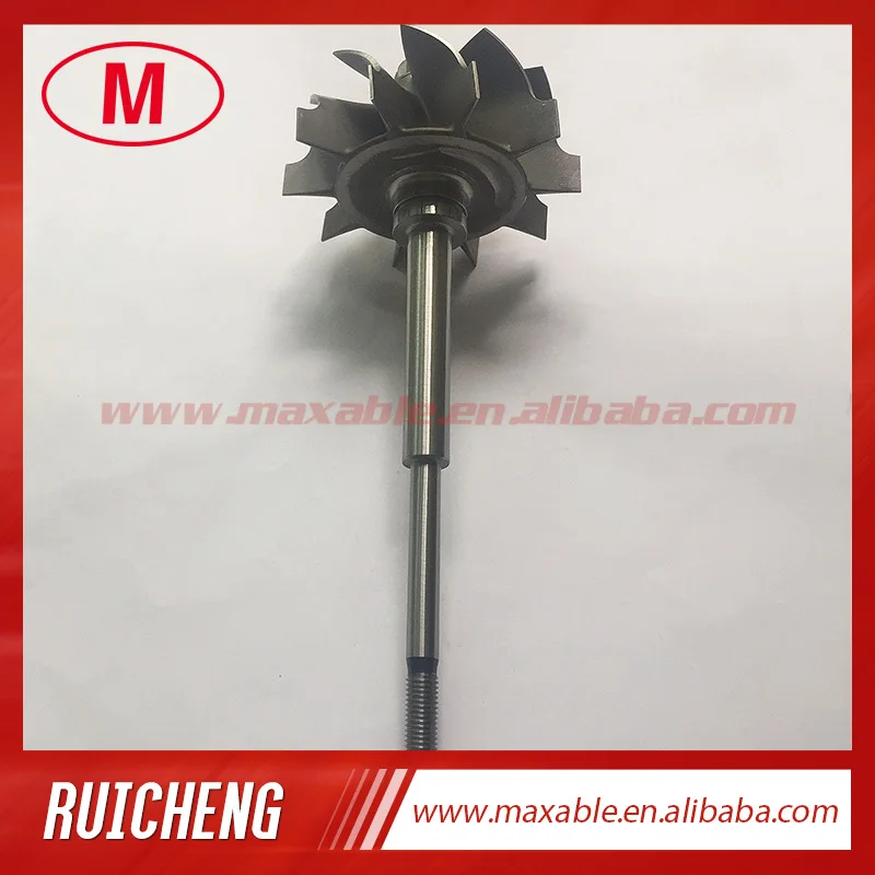 HX40 64.00/76.00mm 10 blades turbine wheel&ampshaft/turbo wheel for turbocharger journal bearing | Автомобили и мотоциклы