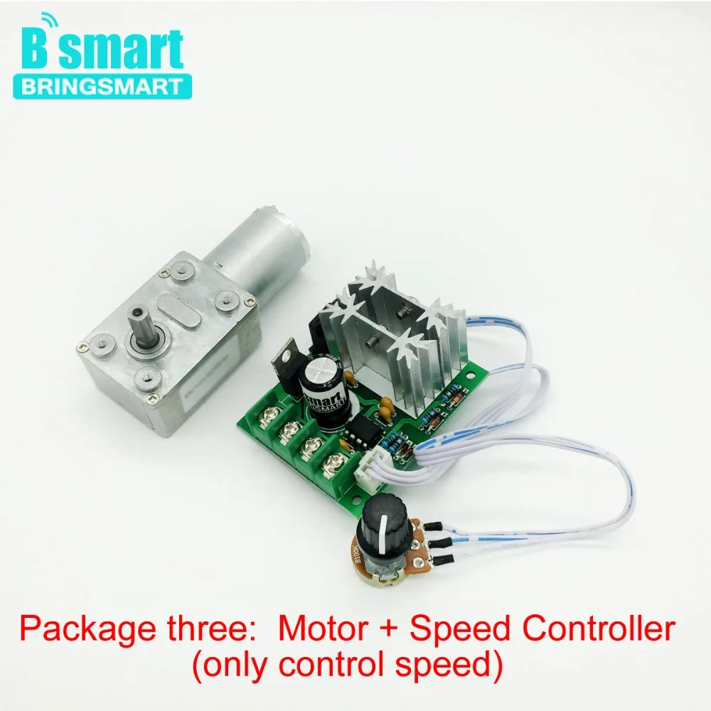 Bringsmart DC 12 В Двигатель 10 об./мин. jgy 370 червь Шестерни группы вольт Двигатели для