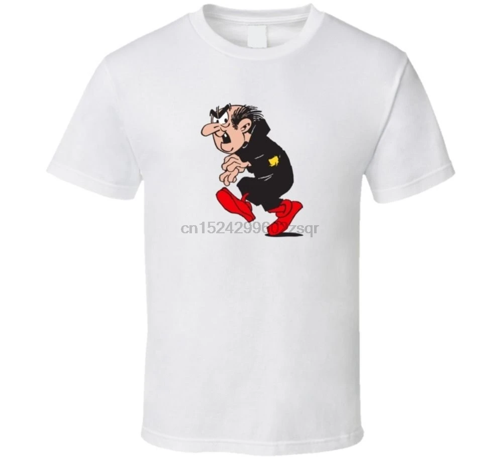 Футболка с героями мультфильмов Gargamel Мужская футболка коротким рукавом и