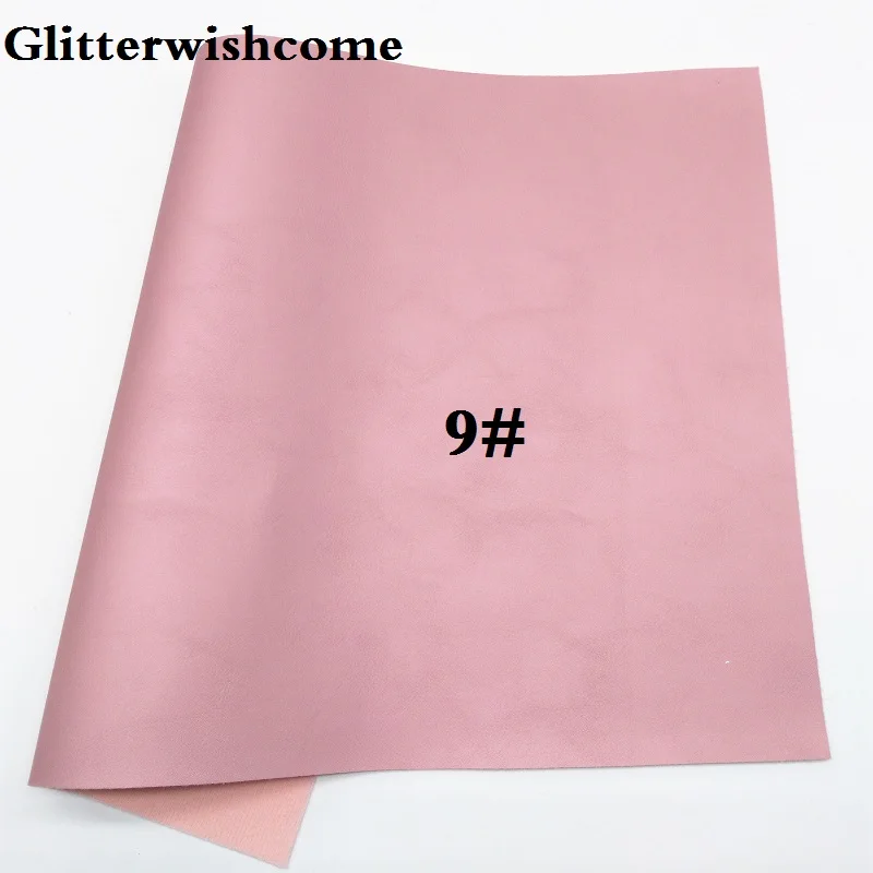 Glitterwishcome 21X29 см A4 размер винил для бантов Fluo металлик гладкая кожа ткань винил для бантов, GM015A