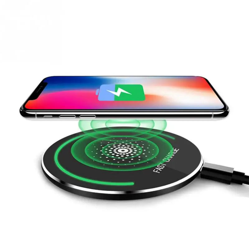 Зарядное устройство для телефона 10 Вт высокой мощности Ультратонкий QI Quick Charge