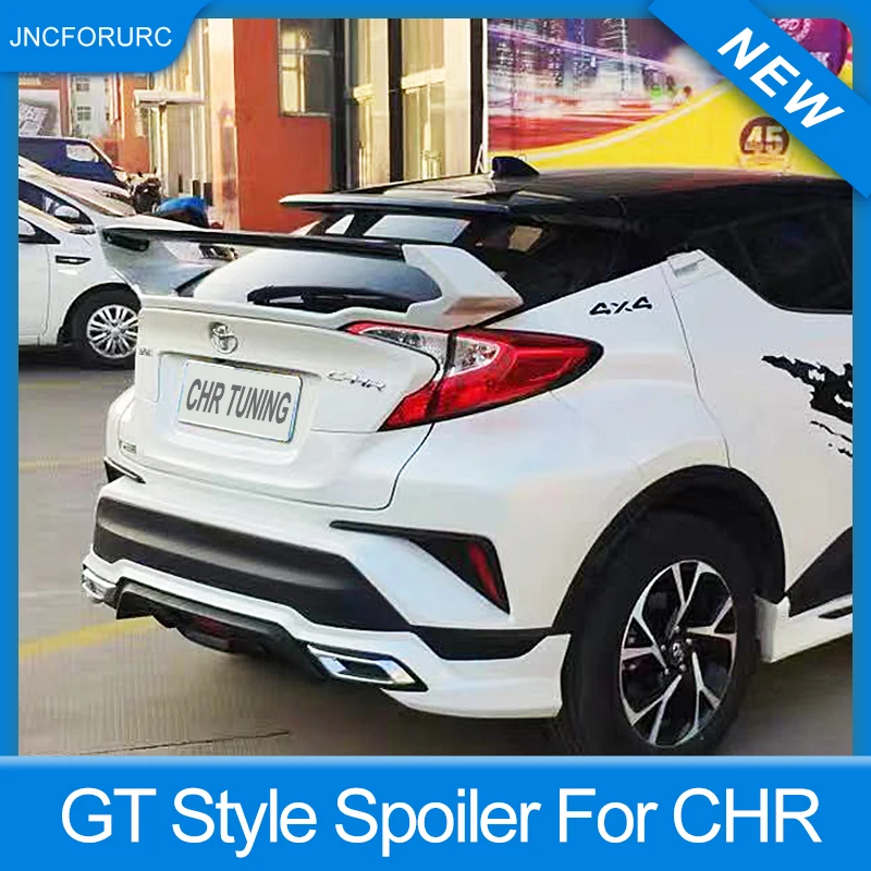 Спойлер для крышки багажника автомобиля Toyota CHR 2016 17 18 19 материал FRP черный белый