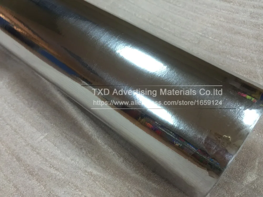 Зеркальная Виниловая наклейка для автомобиля пленка оболочки с серебристыми