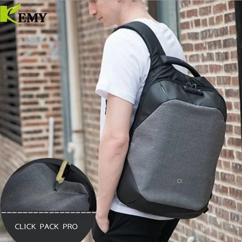 Click pack pro KEMY Korin Противоугонный водонепроницаемый 15,6 дюймовый рюкзак для ноутбука Click Pro дизайн для мужчин и женщин сумка для компьютера дорожная деловая - Цвет: Click pack pro