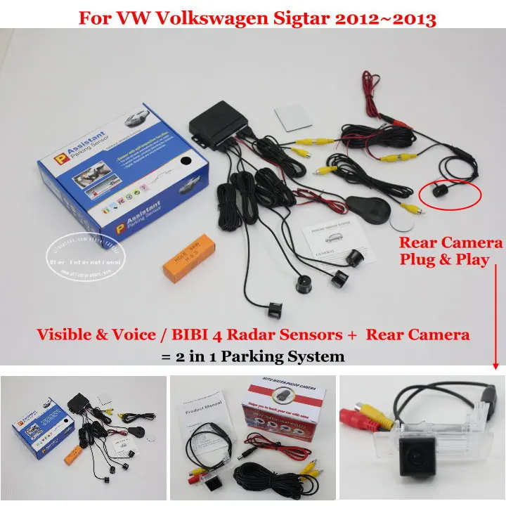 Датчик парковки автомобиля датчик s камера заднего вида для VW Volkswagen Sigtar 2012 ~