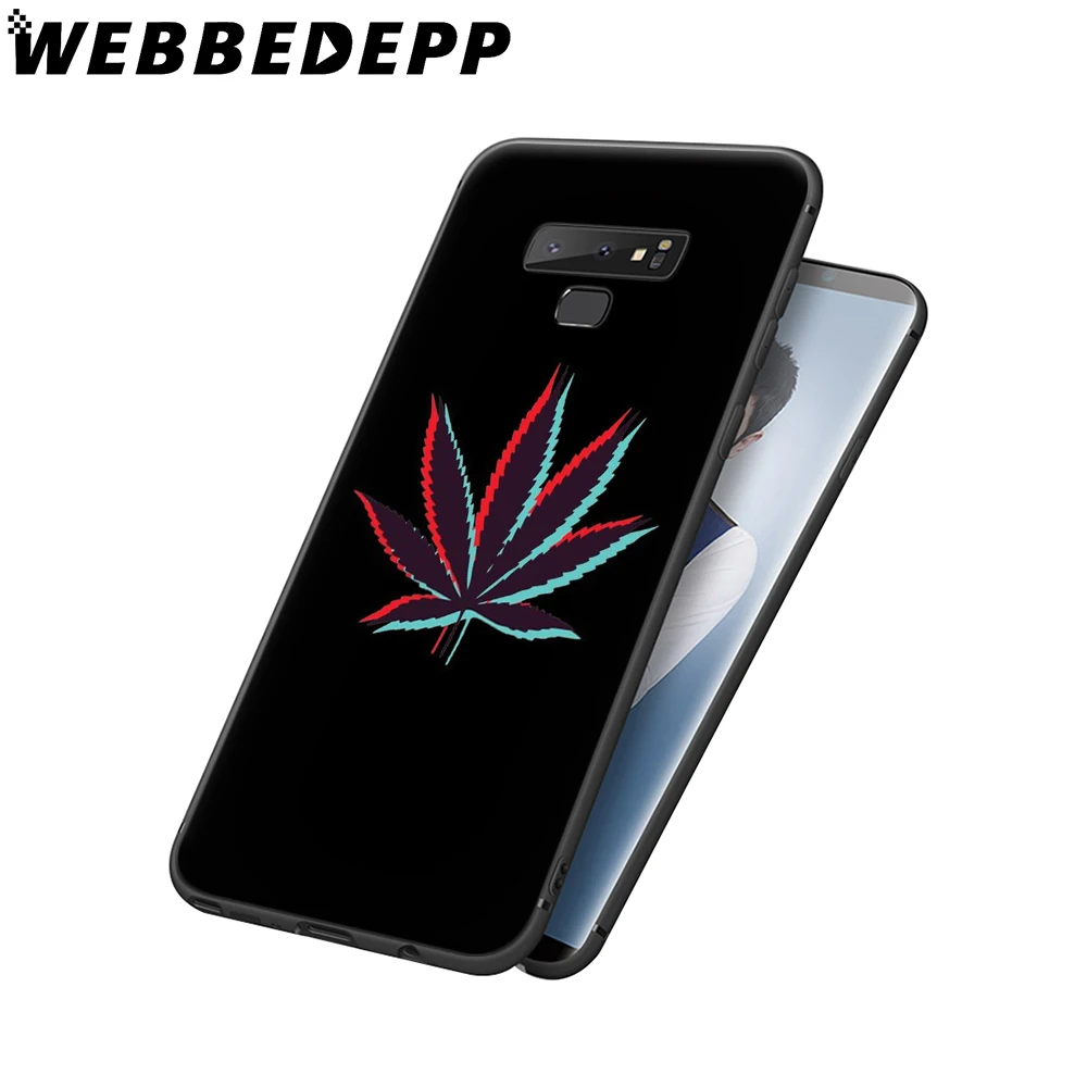 WEBBEDEPP Weed Leaf Soft Case for Samsung Galaxy A3 A5 A6 Plus A7 A8 A9 J6 Cover | Мобильные телефоны и аксессуары
