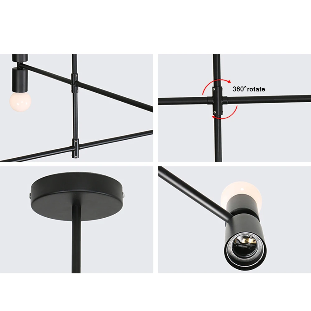 Современный перекрестный Стиль 12 головок LED подвесной светильник освещение для