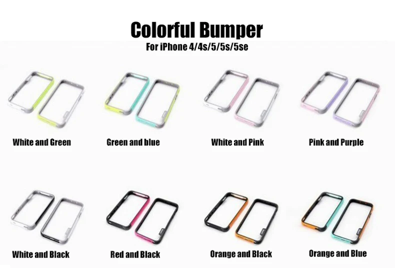 Мягкий защитный бампер на для чехла iPhone 5S чехол из ТПУ и силикона с прочный армированный чехол для телефона чехлы Чехол для iPhone se металлический бампер для iPhone 6 6 S Plus