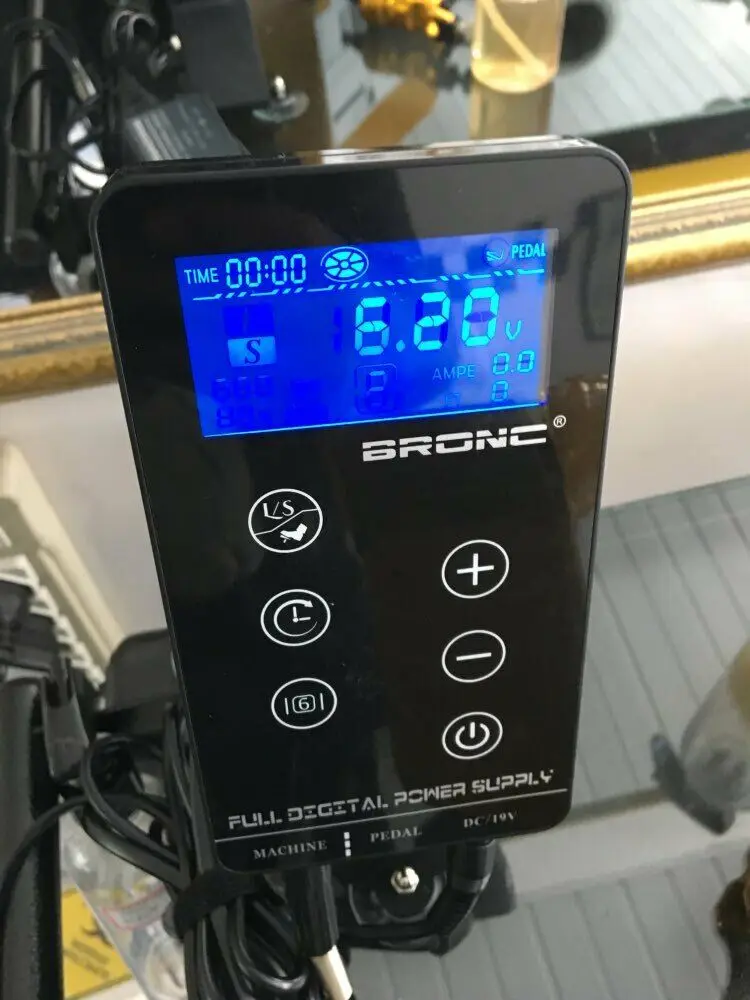 Блок питания для татуажа Колибри Бронс 3 А сенсорный ЖК экран двойной блок