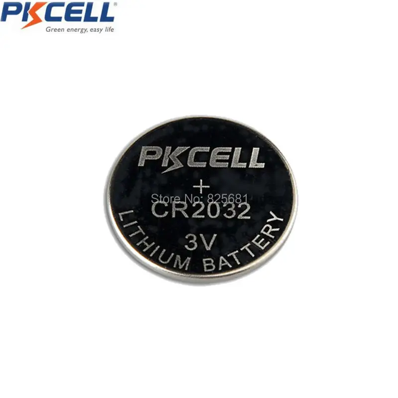 20 шт. 4 карты аккумуляторы PKCELL CR2032 3 В литиевая Кнопка батарея BR2032 DL2032 ECR2032 CR 2032 литиевые батареи для смарт-часов