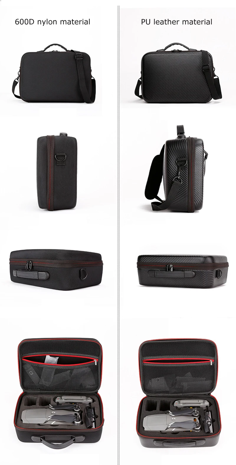 For DJI Mavic 2 Pro Nylon EVA / PU Portable Carry Case Handbag for DJI Mavic 2 ZOOM Drone Storage Bag Box Body Accessories