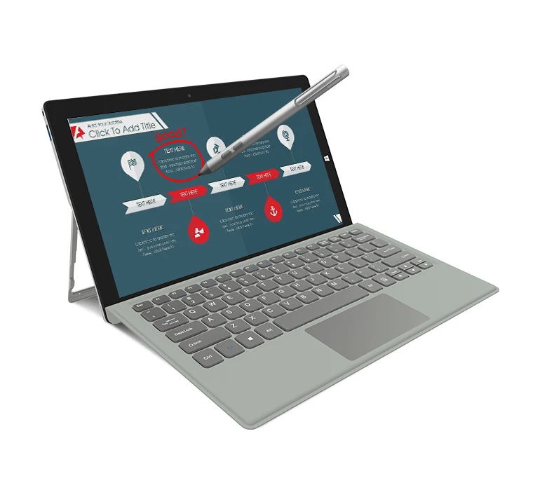 Jumper EZpad Go 2 в 1 планшетный ПК 11,6 дюймов ips дисплей windows планшет с ручкой Intel Apollo Lake N3450 4 Гб ram 128 Гб SSD планшет