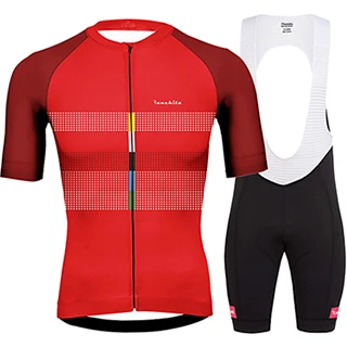 Bretelle ciclismo ropa de hombre, лето, Runchita go pro, комплекты одежды для велоспорта, мужские велосипедные комплекты с коротким рукавом, roupa ciclismo - Цвет: Set  A2