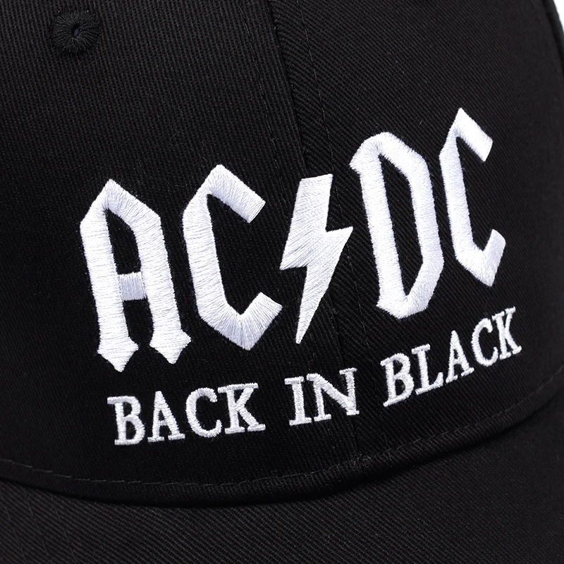 Новинка, AC/DC, бейсбольная кепка, рок, хип-хоп кепка, мужская, acdc, snapback, шапка с вышивкой, надпись, повседневная, DJ, рок, папа, шляпа