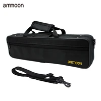 ammoon 16 holes flute case gig bag backpack box water resistant 600d foam cotton padding with adjustable single shoulder strap