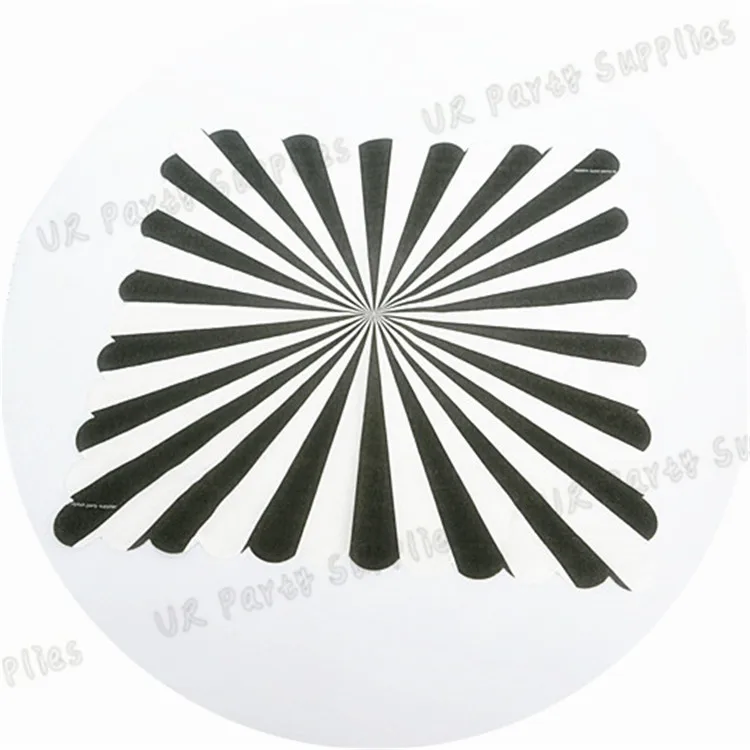 60 шт. мятный в полоску салфетки с зубчатым краем ужин десерт Бумага мяты декора