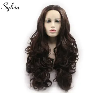 Парик с синтетическими кружевами для женщин, 6 # цветов