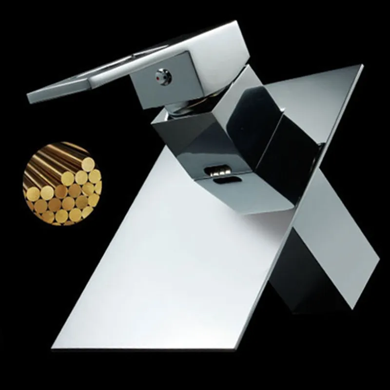 Кран для ванной комнаты кран водопада уникальный дизайн раковины смеситель