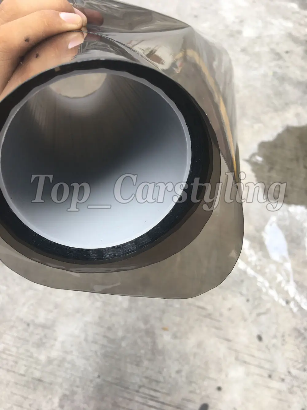 6 рулонов светильник лая черная Дымчатая Тонировочная пленка для автомобиля