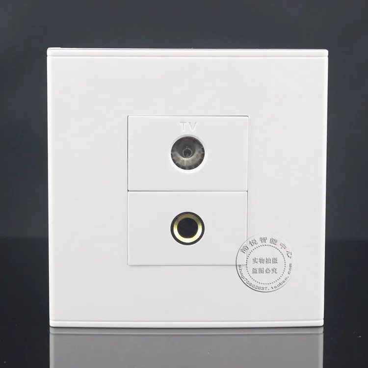 

Настенная Лицевая панель ТВ и 6,35 мм разъем для аудио микрофона розетка Ассорти панель Лицевая панель