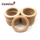 Деревянные Прорезыватели для зубов для детей, Буковые деревянные кольца сделай сам, деревянные Прорезыватели для зубов