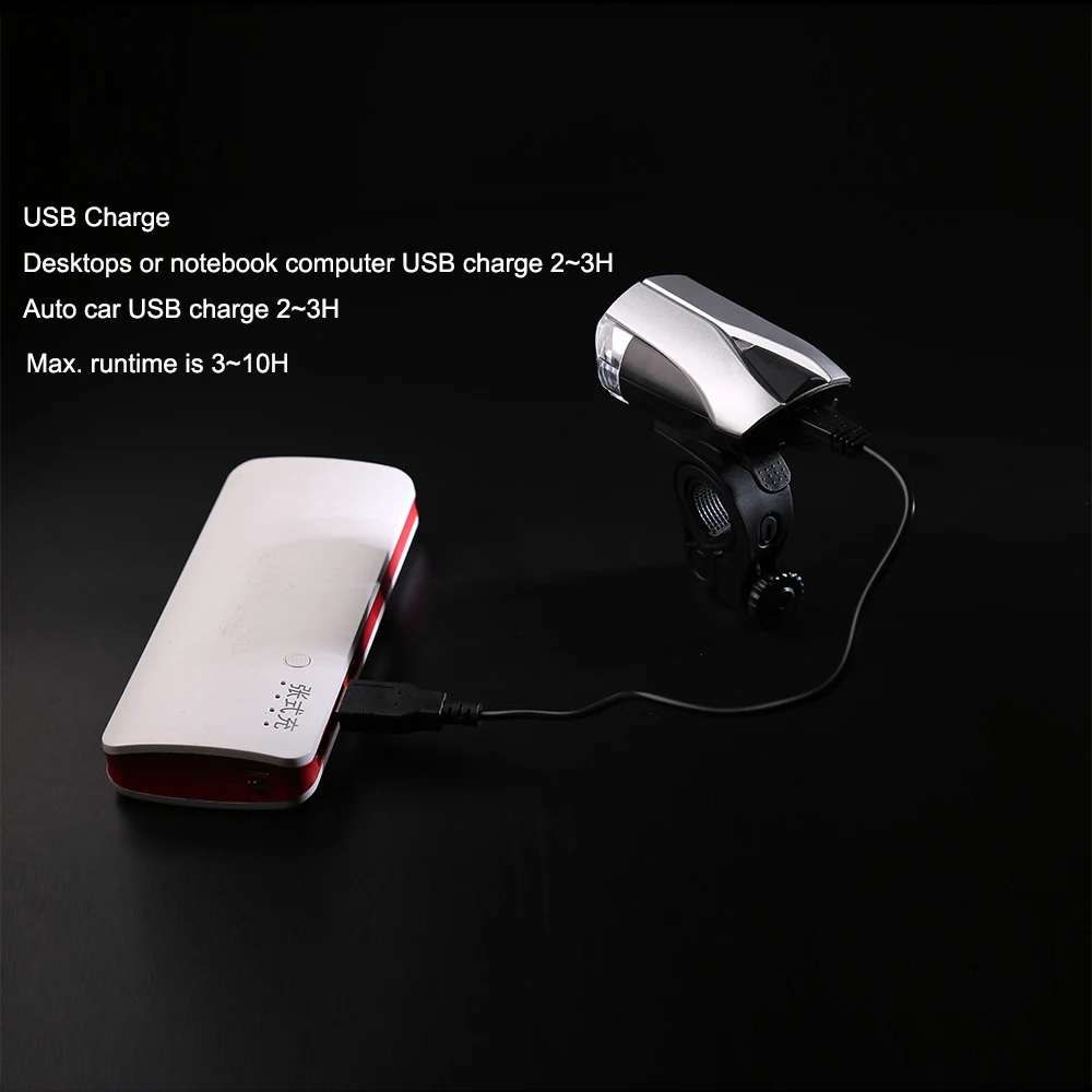 

LURHACHI HL3171 Germany Cycling Light Standard StVZO Bike Light Set USB Rechargeable Bike Headlight Taillight Combinations
