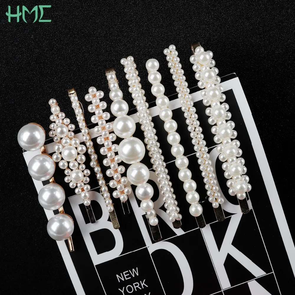 1 шт. элегантные свадебные металлические заколки для волос с жемчугом аксессуары