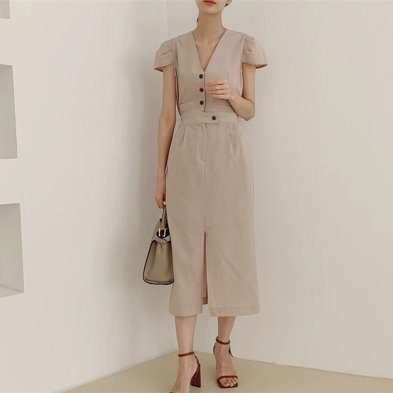 Элегантное женское платье в Корейском стиле | Женская одежда