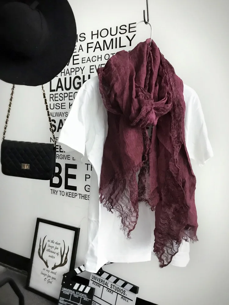 [Lucekmar] 2017 Cotton Linen Newest Scarfs Women Fashionable Shawls And Scarves Plain Solid Muslim Hijab Sjaal Headscarf Wrap | Аксессуары