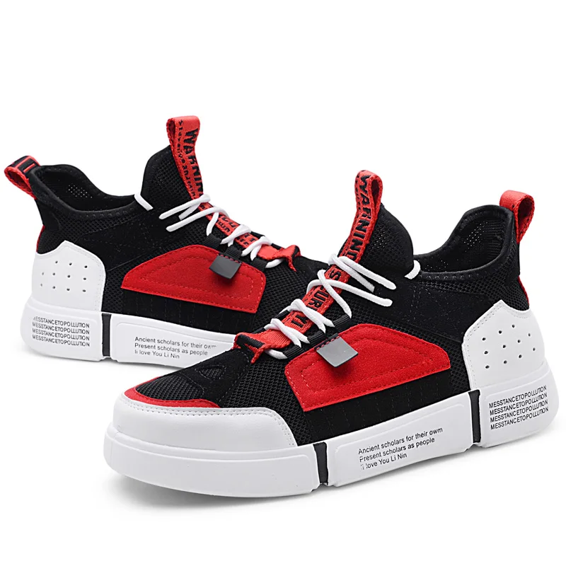 Мужская Вулканизированная обувь летние дышащие кроссовки модная мужская