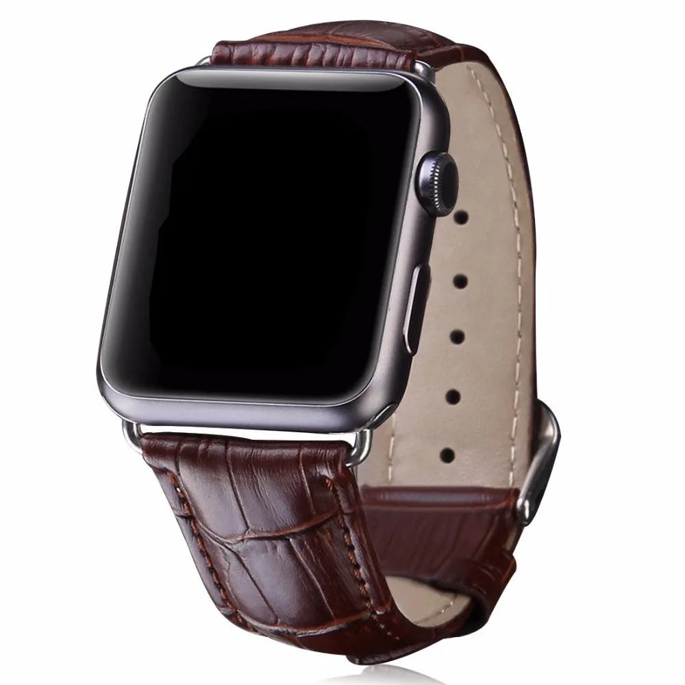 Eastar цветной кожаный ремешок для наручных часов Apple Watch серии 3/2/1, спортивный кожаный браслет, 42 мм, 38 мм, ремешок для наручных часов iwatch, 5/4 группа