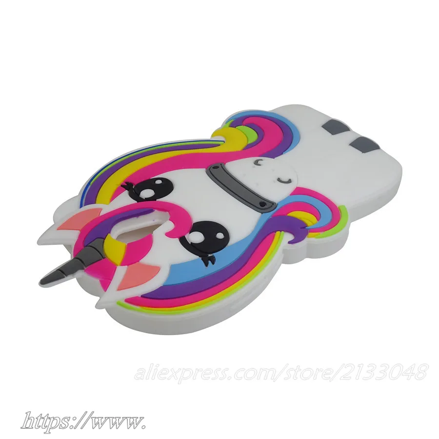Fashion 3D Cartoon Unicorn Silicone case For Meizu M3E MX6 Cute Horse Rubber cover meizu pro 6 plus M2 M3 M5 NOTE |