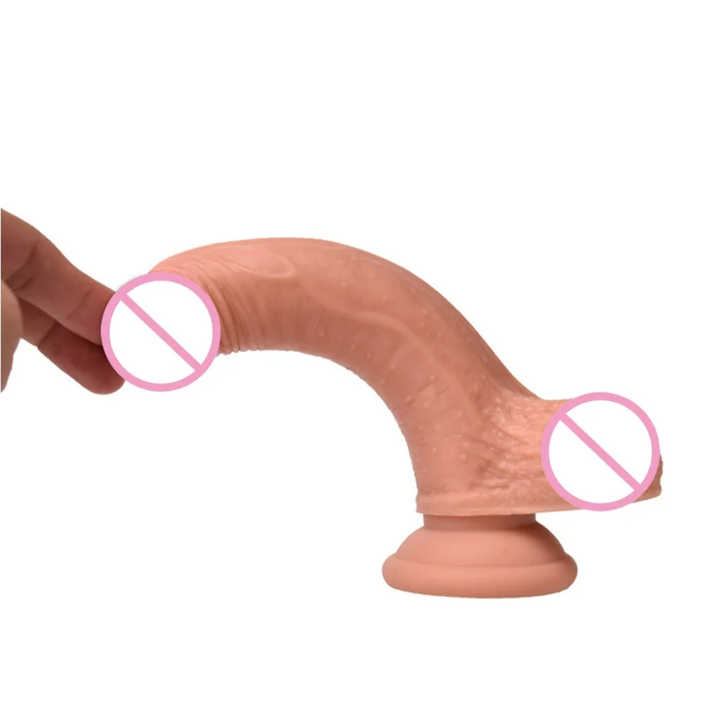 Водонепроницаемый реалистичный G Spot фаллоимитатор на присоске Мужской пенис