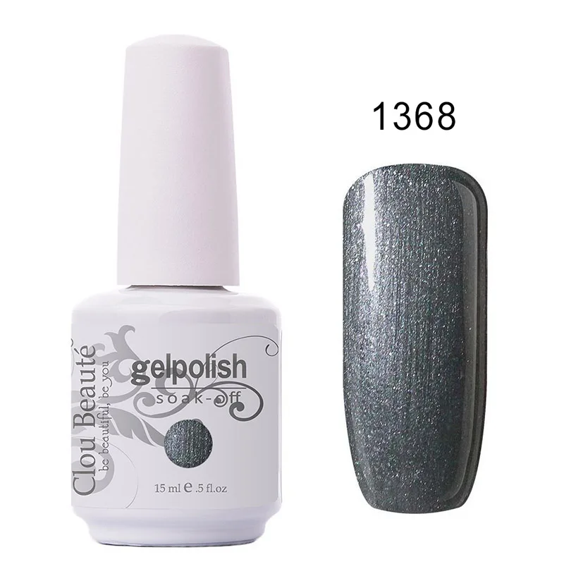 1368 Clou Beaute 15 мл Гель-лак стойкий Гель-лак для ногтей замачиваемый лак для ногтей Светодиодный УФ-Гель-лак для ногтей - Цвет: 1368