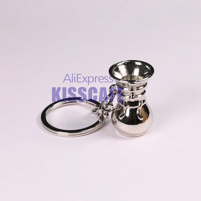 Silver Chemex 3x2 Аксессуары для приготовления эспрессо, кофейные брелки, мини кофейная молочная чашка, трамбовочная мельница, брелок для кафе, подарок для влюбленных, бариста, брелок, подарок - Цвет: Silver Chemex 3x2
