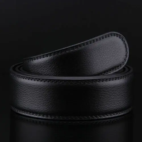 Brand New No Buckle 3.5cm Wide Genuine Leather Automatic Belt Body Strap Without Buckle Belts Men Good Quality Male Belts