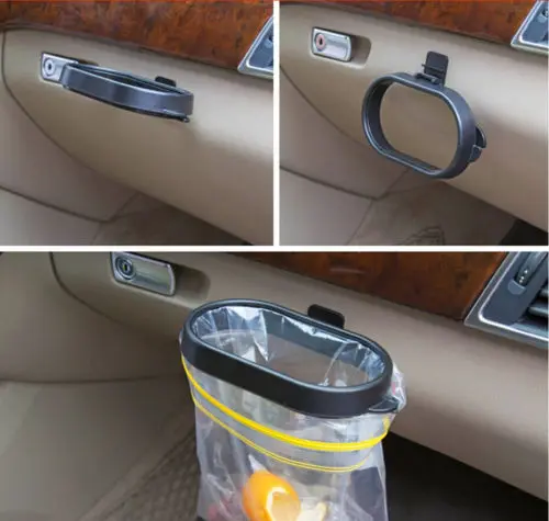 Автомобиль с мусорным мешком Пластик зажим автомобиля мешки для мусора рамки