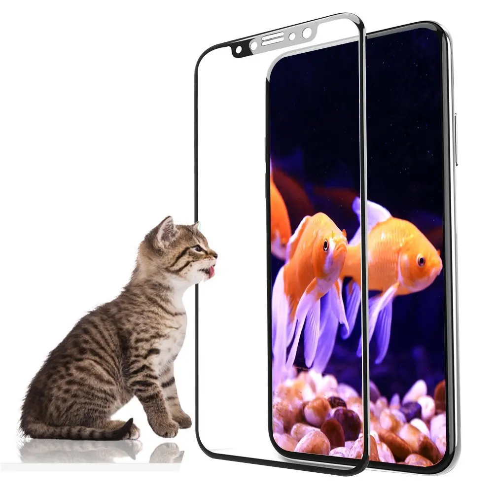 RZP 9H полное покрытие протектор экрана для iPhone X 6 7 закаленное стекло на Th S 8 + Plus