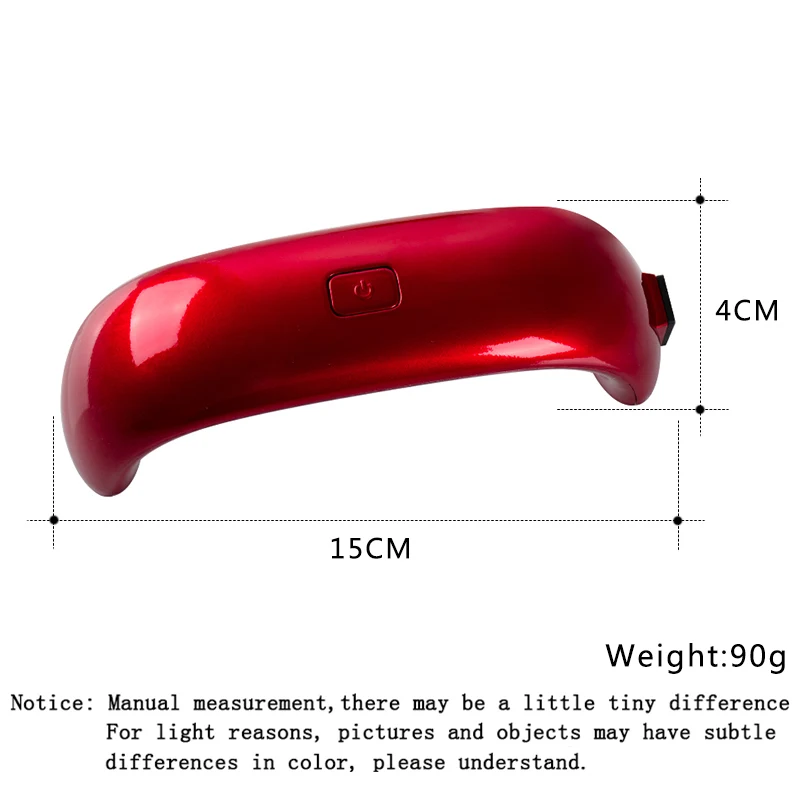 

Mtssii 9w LED Lamp Nail Dryer 15x4x4cm Micro USB Nail Gel Polish Curing Machine For a Manicure 30s/60s Nail Art Tool 5 Colors