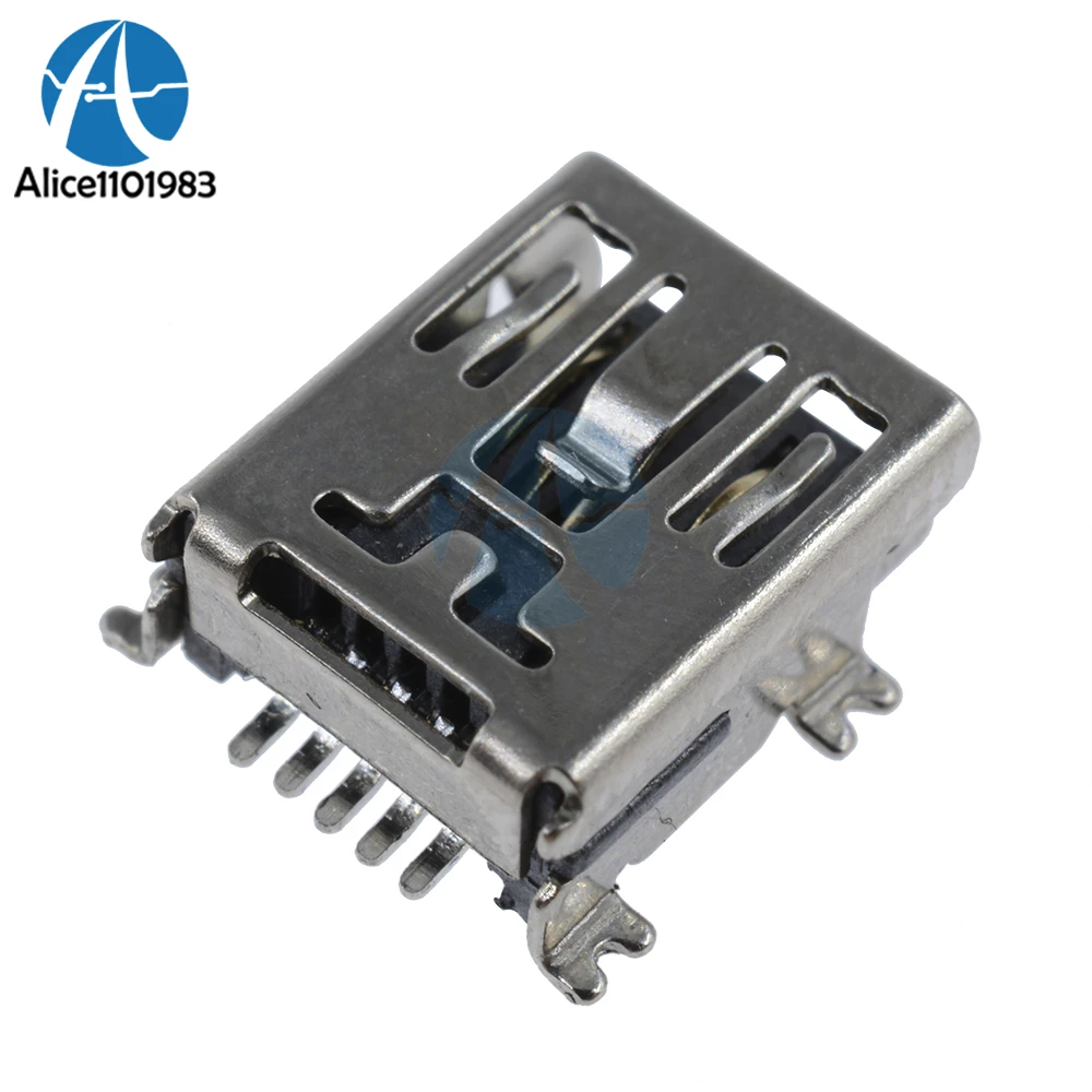 

50 шт. Mini USB SMD 5-контактный гнездовой разъем Mini B