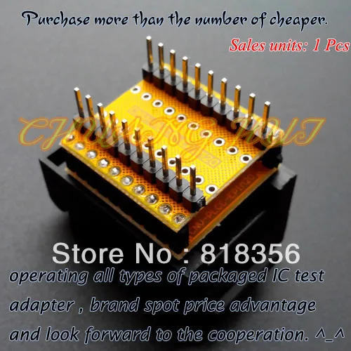 TEST CNV-PLCC-PAL20 adapter PLCC20 to DIP20 IC Test Socket/programmer adapter