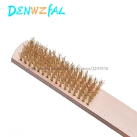 dental cleaning brush wooden handle brass wire brush dental cleaning brush dental material