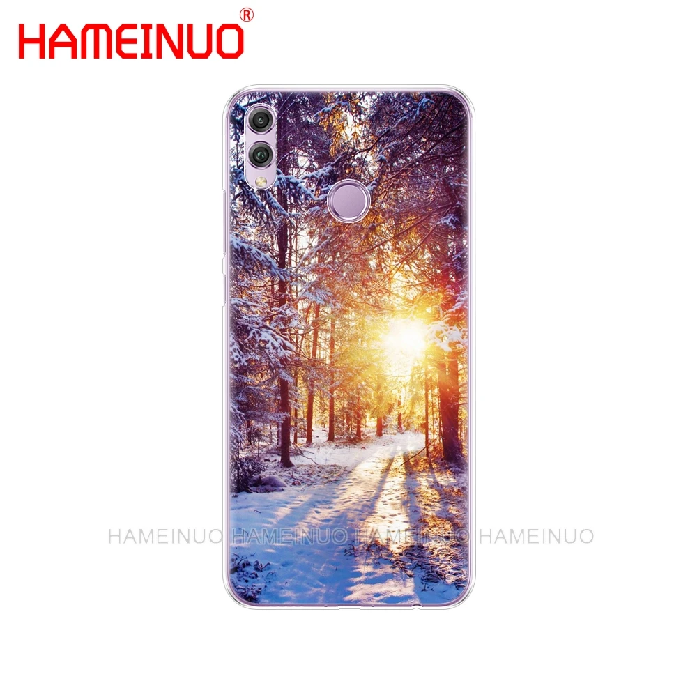 HAMEINUO пейзаж Зимний Легкий Снежный чехол для телефона Huawei NOVA 3 3i mate 20 pro honor 8x max note 10 |