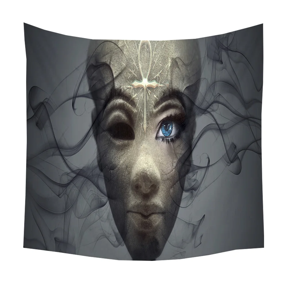 Boniu Eyes Printed Large Psychedelic Tapestry Wall Hanging Beach Towel Polyester Yoga Mat Farmhouse Decor Tapestries | Дом и сад