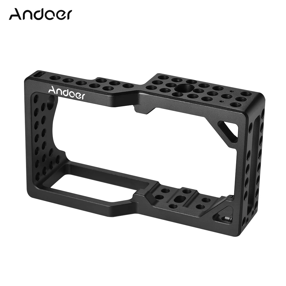 Белый Камера andoer Cage Rig защитное устройство-стабилизатор с верхней ручкой база 15 мм стержни для камера bmpcc для крепления фотоаксессуаров - Цвет: Белый