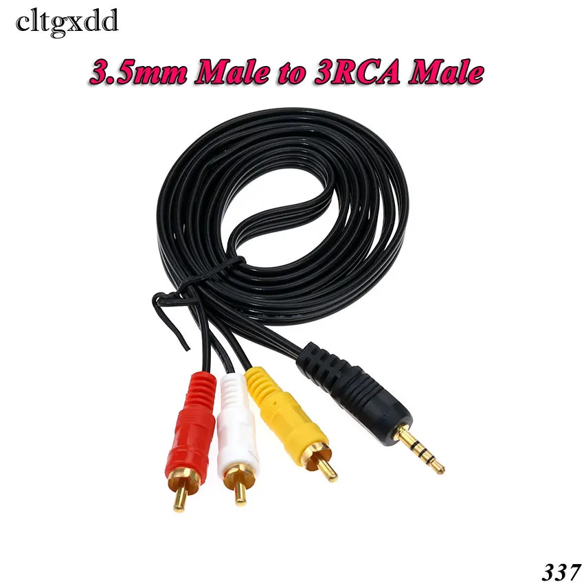 Cltgxdd 2 5/3 5 мм Штекерный разъем к 2/3 RCA стерео аудио видео адаптер кабель AUX для Mp3 Pod