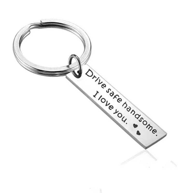 Брелок для ключей из нержавеющей стали держатель безопасный красивый я тебя