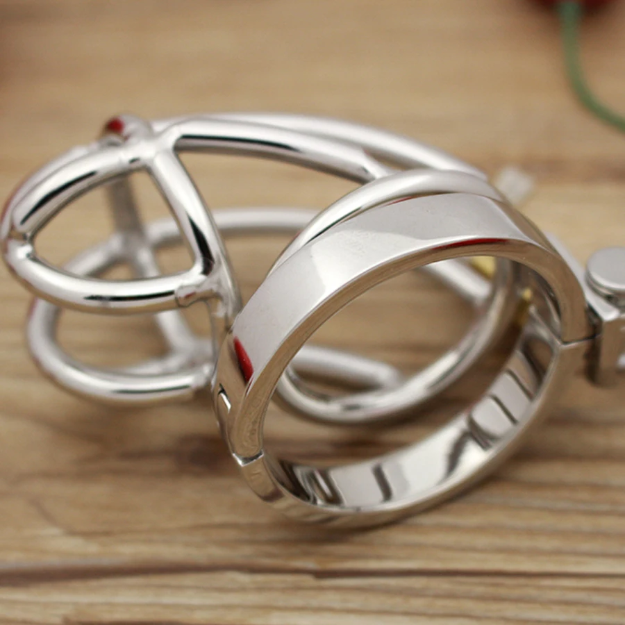 Big Chastity Belt Male device Stainless Steel cock Cage Sex Toys for men steel chastity cage metal rings sexo pene | Красота и