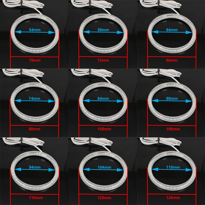 Разноцветные светодиодные кольцевые светильники с ангельскими глазами RGB