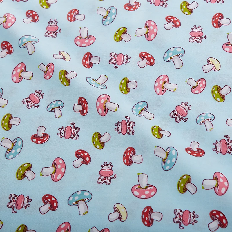 6 шт Костюмы хлопковая ткань покрывало с принтом в виде гриба фруктами одежда для